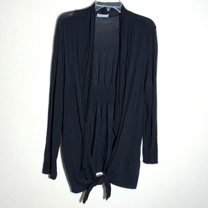 Knit Jacket Womens XL Black Lightweight Long Sleeve Open‎ Front Jillian&Nicole